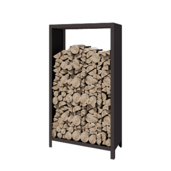 Αποθήκευση ξύλου από χάλυβα - Indiana - 100 x 40 x 180 cm - RAL7016 ματ (ανθρακί γκρι)