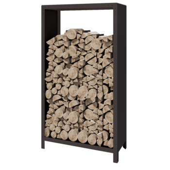 Αποθήκευση ξύλου από χάλυβα - Indiana - 100 x 40 x 180 cm - RAL7016 ματ (ανθρακί γκρι)