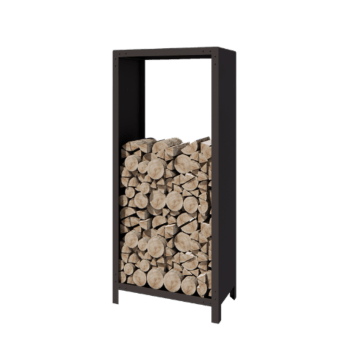 Αποθήκευση ξύλου από χάλυβα - Indiana - 80 x 40 x 180 cm - RAL7016 ματ (ανθρακί γκρι)