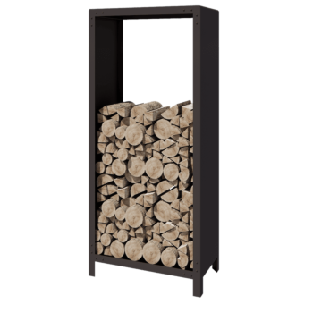 Αποθήκευση ξύλου από χάλυβα - Indiana - 80 x 40 x 180 cm - RAL7016 ματ (ανθρακί γκρι)