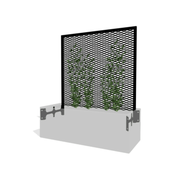 Μαύρο kαφασωτό για αναρριχώμενα 120 x 40 cm