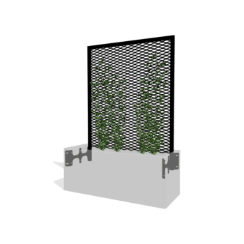 Μαύρο kαφασωτό για αναρριχώμενα 100 x 50 cm