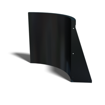 Τοίχος συγκράτησης από χάλυβα - Εσωτερική καμπυλή - 50 x 50 x 60 cm - Άλλο χρώμα RAL