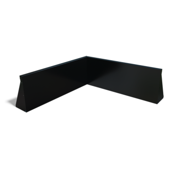 Τοίχος συγκράτησης από χάλυβα - Εσωτερική γωνία - 100 x 100 x 30 cm - Άλλο χρώμα RAL