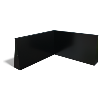 Τοίχος συγκράτησης από χάλυβα - Εσωτερική γωνία - 100 x 100 x 60 cm - Άλλο χρώμα RAL