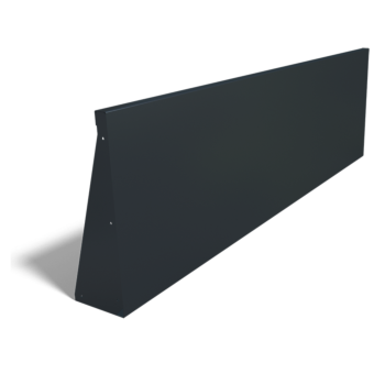 Τοίχος συγκράτησης από χάλυβα - Ίσιο - 200 x 60 cm - Άλλο χρώμα RAL