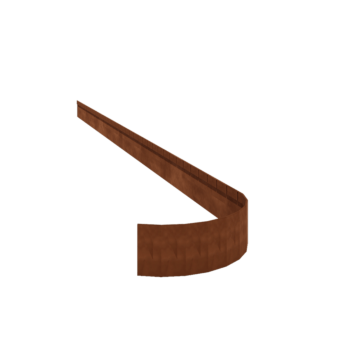 Χωρίσματα γκαζόν από ατσάλι corten επίπεδο FLEX 13 cm (μήκος 150 cm)