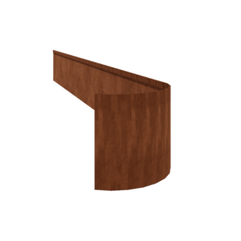 Χωρίσματα γκαζόν από ατσάλι corten επίπεδο FLEX 35 cm (μήκος 150 cm)
