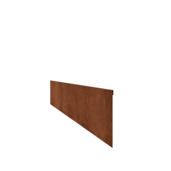 Χωρίσματα γκαζόν από ατσάλι corten επίπεδο 23 cm (μήκος 240 cm)