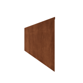 Χωρίσματα γκαζόν από ατσάλι corten επίπεδο 45 cm (μήκος 150 cm)