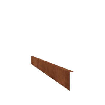 Χωρίσματα γκαζόν από ατσάλι corten γωνιακό 12 cm (μήκος 150 cm)
