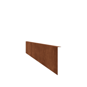 Χωρίσματα γκαζόν από ατσάλι corten γωνιακό 22 cm (μήκος 150 cm)