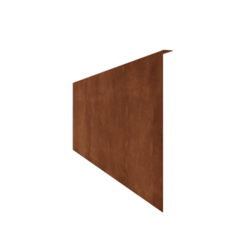 Χωρίσματα γκαζόν από ατσάλι corten γωνιακό 45 cm (μήκος 150 cm)