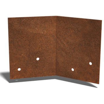 βάση σύνδεσης Χάλυβας Corten 45º medium 22 - 25 cm