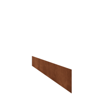 Χωρίσματα γκαζόν από ατσάλι corten ίσιο 15 cm (μήκος 150 cm)