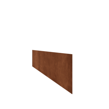 Χωρίσματα γκαζόν από ατσάλι corten ίσιο 25 cm (μήκος 150 cm)