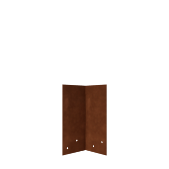 βάση σύνδεσης Corten steel 90º medium 22 - 25 cm