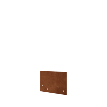 βάση σύνδεσης ίσιο Στρώμα χάλυβα Corten 12 - 15 cm