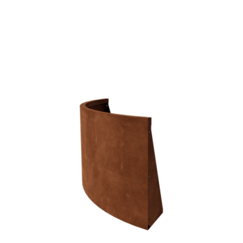 Τοίχος συγκράτησης από χάλυβα Corten - Εξωτερική καμπυλή - 100 x 100 x 60 cm