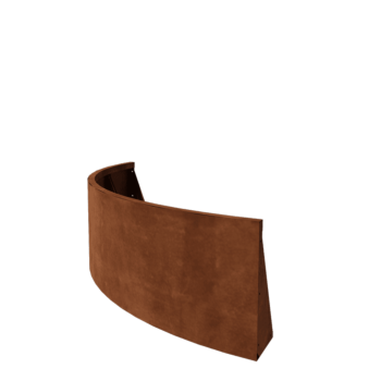 Τοίχος συγκράτησης από χάλυβα Corten - Εξωτερική καμπυλή - 150 x 150 x 50 cm