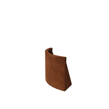 Τοίχος συγκράτησης από χάλυβα Corten - Εξωτερική καμπυλή - 50 x 50 x 40 cm