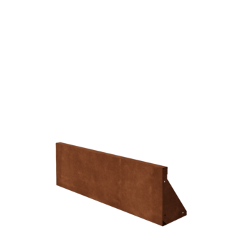 Τοίχος συγκράτησης από χάλυβα Corten - Ίσιο - 100 x 30 cm