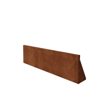 Τοίχος συγκράτησης από χάλυβα Corten - Ίσιο - 150 x 40 cm