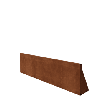 Τοίχος συγκράτησης από χάλυβα Corten - Ίσιο - 150 x 40 cm