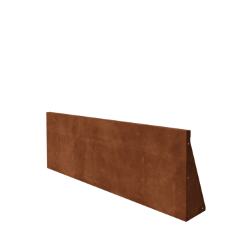 Τοίχος συγκράτησης από χάλυβα Corten - Ίσιο - 150 x 50 cm