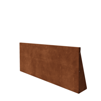 Τοίχος συγκράτησης από χάλυβα Corten - Ίσιο - 150 x 60 cm