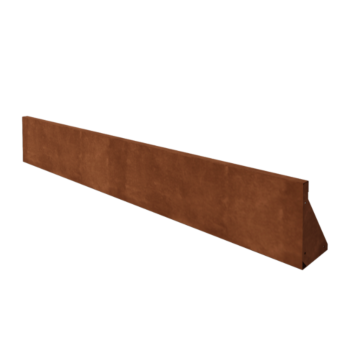 Τοιχίο αντιστήριξης από ατσάλι corten ίσιο 200 cm (ύψος 30 cm)