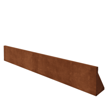 Τοίχος συγκράτησης από χάλυβα Corten - Ίσιο - 200 x 30 cm