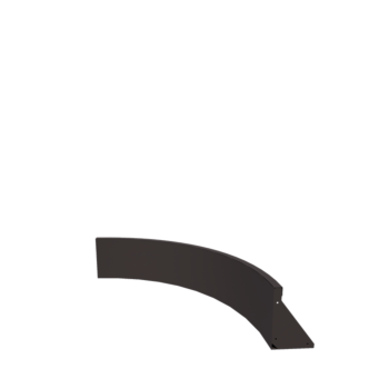 Τοίχος συγκράτησης από χάλυβα - Εσωτερική καμπυλή - 100 x 100 x 30 cm - Άλλο χρώμα RAL