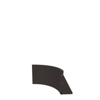 Τοίχος συγκράτησης από χάλυβα - Εσωτερική καμπυλή - 50 x 50 x 40 cm - Άλλο χρώμα RAL