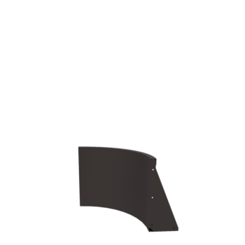 Τοίχος συγκράτησης από χάλυβα - Εσωτερική καμπυλή - 50 x 50 x 50 cm - RAL7016 ματ (ανθρακί γκρι)