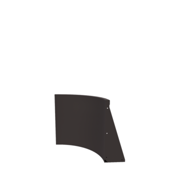 Τοίχος συγκράτησης από χάλυβα - Εσωτερική καμπυλή - 50 x 50 x 60 cm - Άλλο χρώμα RAL