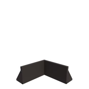 Τοίχος συγκράτησης από χάλυβα - Εσωτερική γωνία - 50 x 50 x 30 cm - RAL7016 ματ (ανθρακί γκρι)