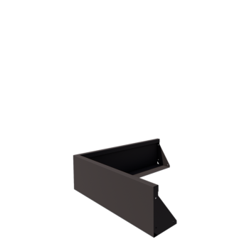 Τοίχος συγκράτησης από χάλυβα - Εξωτερική γωνία - 100 x 100 x 30 cm - Άλλο χρώμα RAL