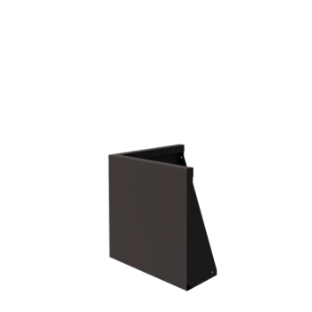 Τοίχος συγκράτησης από χάλυβα - Εξωτερική γωνία - 50 x 50 x 50 cm - Άλλο χρώμα RAL