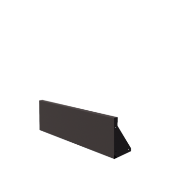 Τοίχος συγκράτησης από χάλυβα - Ίσιο - 100 x 30 cm - Άλλο χρώμα RAL