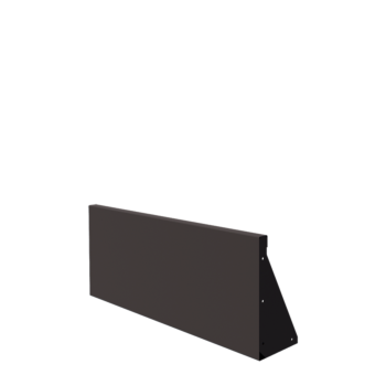Τοίχος συγκράτησης από χάλυβα - Ίσιο - 100 x 40 cm - Άλλο χρώμα RAL