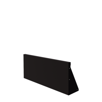 Τοίχος συγκράτησης από χάλυβα - Ίσιο - 100 x 40 cm - RAL9005 ματ (μαύρο)