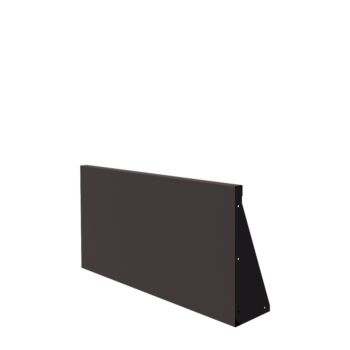 Τοίχος συγκράτησης από χάλυβα - Ίσιο - 100 x 50 cm - Άλλο χρώμα RAL