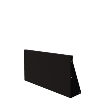 Τοίχος συγκράτησης από χάλυβα - Ίσιο - 100 x 50 cm - RAL9005 ματ (μαύρο)