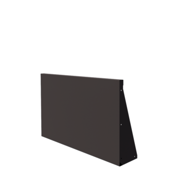 Τοίχος συγκράτησης από χάλυβα - Ίσιο - 100 x 60 cm - Άλλο χρώμα RAL