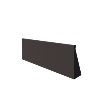 Τοίχος συγκράτησης από χάλυβα - Ίσιο - 150 x 50 cm - RAL7016 ματ (ανθρακί γκρι)