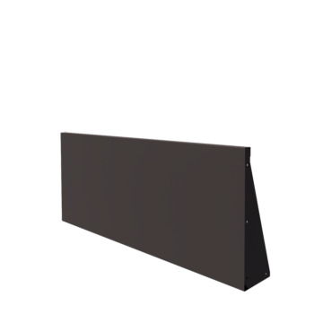 Τοίχος συγκράτησης από χάλυβα - Ίσιο - 150 x 60 cm - Άλλο χρώμα RAL