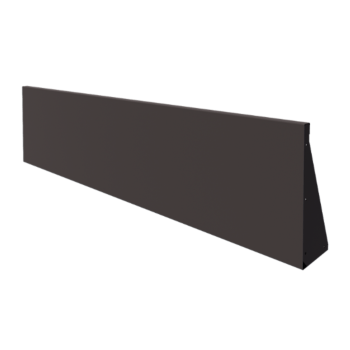 Τοίχος συγκράτησης από χάλυβα - Ίσιο - 200 x 50 cm - RAL7016 ματ (ανθρακί γκρι)