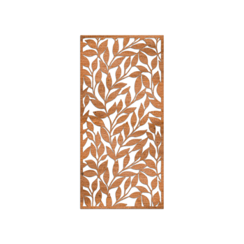 Διακόσμηση τοίχου από χάλυβα Corten - Φύλλα Small - 60 x 28,8 cm