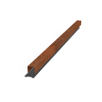 Προφίλ u από ατσάλι corten 5 x 5 x 5 cm (μήκος 150 cm)